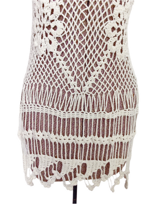 1960s Crochet Top Boho Tunic