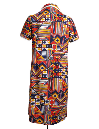 1960s Dress Aztec Print