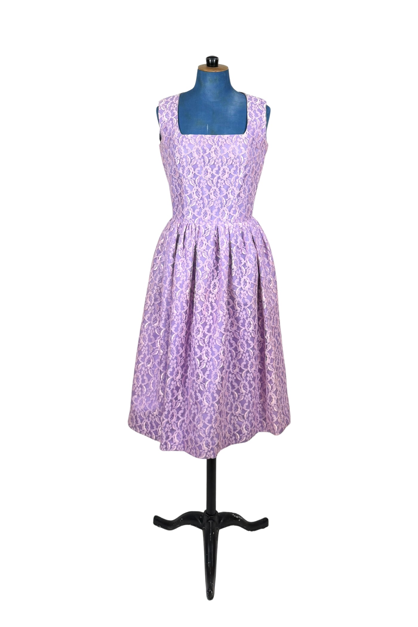 1960s Party Dress Lilac Purple Lace 1960s Party Dress Lilac Purple Lace