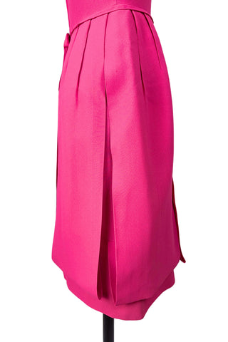 Vintage 1960s Cocktail Dress Hot Pink Saks Fifth Avenue - Medium