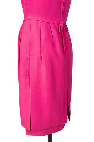 Vintage 1960s Cocktail Dress Hot Pink Saks Fifth Avenue - Medium