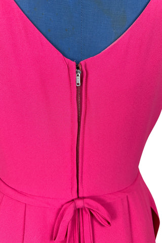 Vintage 1960s Cocktail Dress Hot Pink Saks Fifth Avenue - Medium