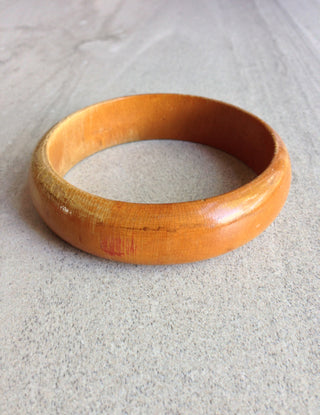 Honey Wood Bangle Bracelet