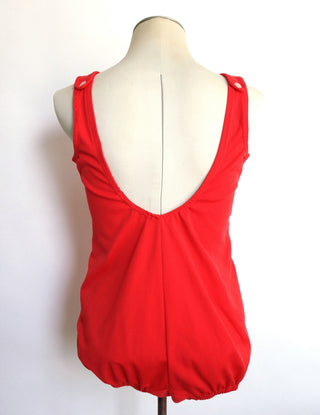 1960s Red Bathing Suit One Piece