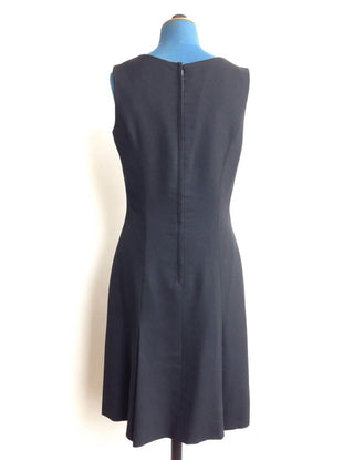1960s Black Dress Classic Sheath