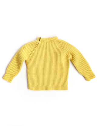 1960s Toddler Sweater Mustard Yellow Wool