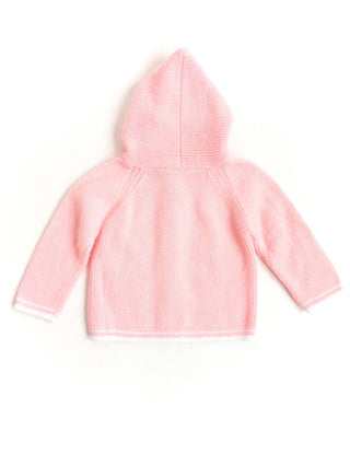 1960s Pink Knit Baby Sweater Hoodie