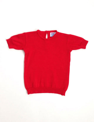 1960s Baby Sweater Red Cotton T-Shirt