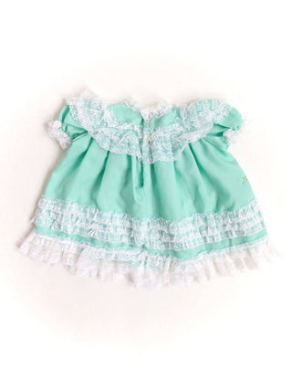 Mint Green Baby Dress Lace Ruffles